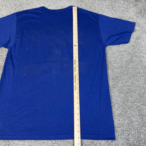 Vintage DePaul Blue Demons Shirt Mens XL Blue NCAA Champion Graphic Tee USA 90s - Picture 8 of 12